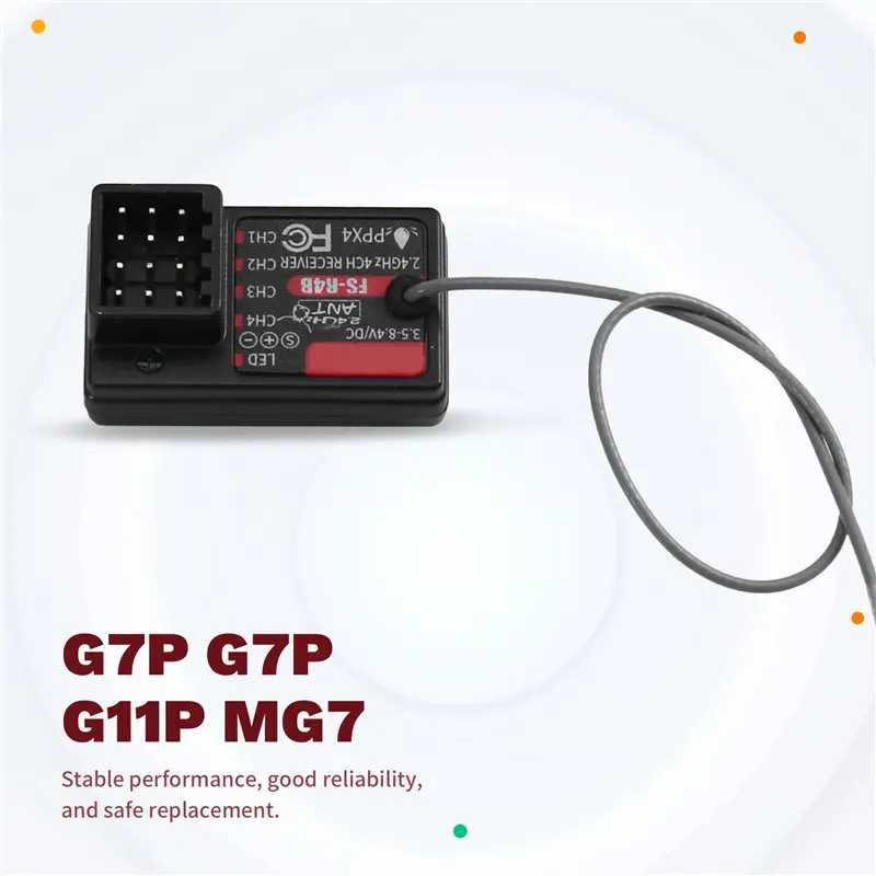 B92B 3X for FS-R4B Receiver for FLYSKY G7P G11P MG7 ST8 Remote Controller ANT RC Car Truck