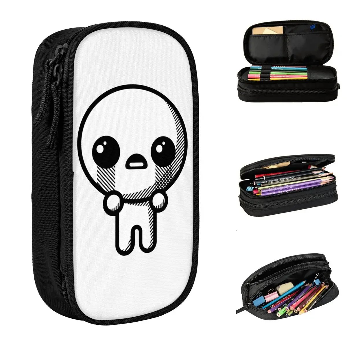 

The Binding Of Isaac Pencil Case Lovely Pen Holder Pencil Bags Student Big Capacity School Supplies Zipper Pencilcases