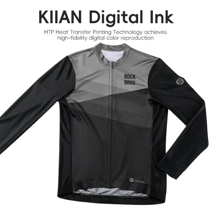 

ROCKBROS Summer Cycling Jersey Quick Dry Long Sleeves Bicycle Shirt MTB Road Anti-UV Breathable Ciclismo Motor Bike Clothes