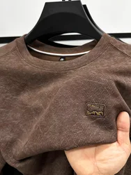 Luxury fashion brand long sleeve T-shirt men's round neck top autumn new personalized printed loose casual Korean Sweatshirt
