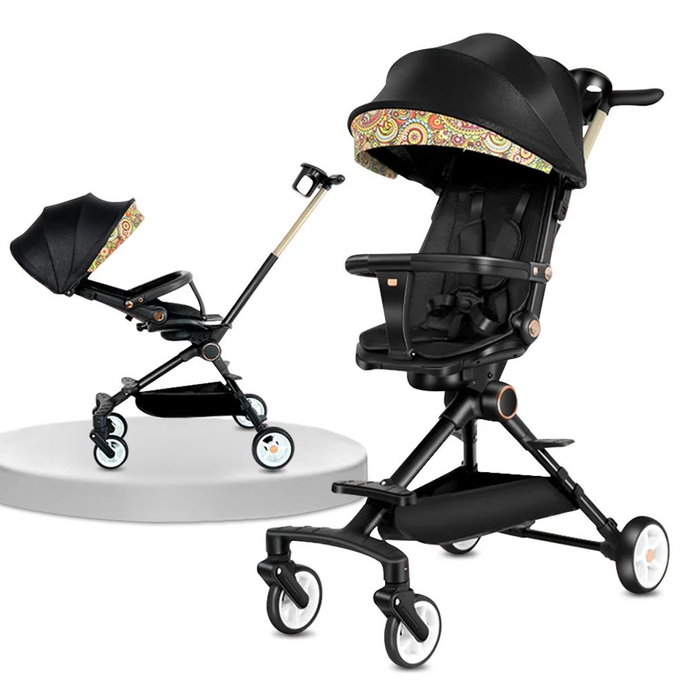 Carreolas Para Bebes Portable Travel Luxury Stroller Baby Pushchair Two-Way Lightweight Foldable Baby Strollers Carriage