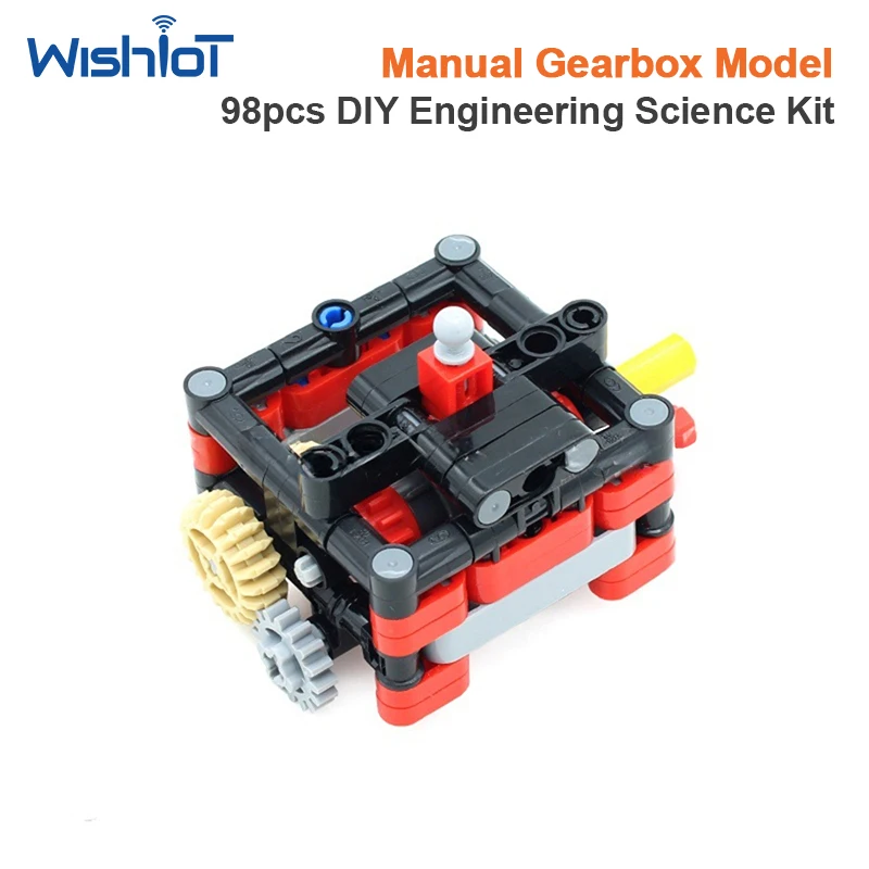 2+1 Speed Manual Gearbox Building Model 98pcs Modification Mechanical Connector Block Assembly Extension Piece