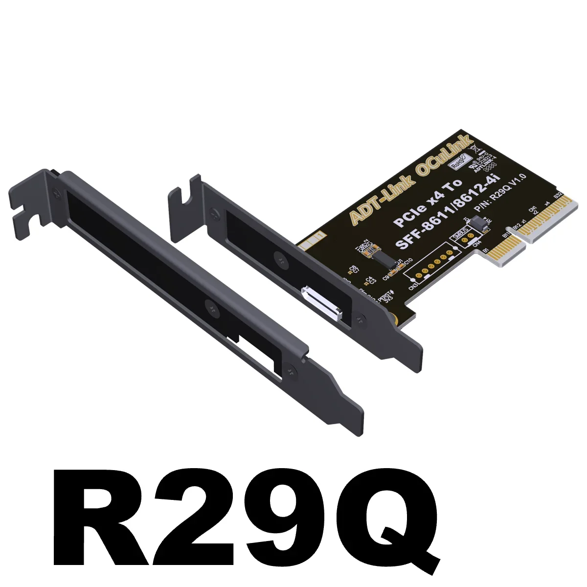 Oculink EGPU PCIe 5.0 X4 128Gbps for Laptop External Graphics Card GPU Dock Notebook GEN5 M.2 NVMe to PCIe X16 SFF-8611 ATX image 3