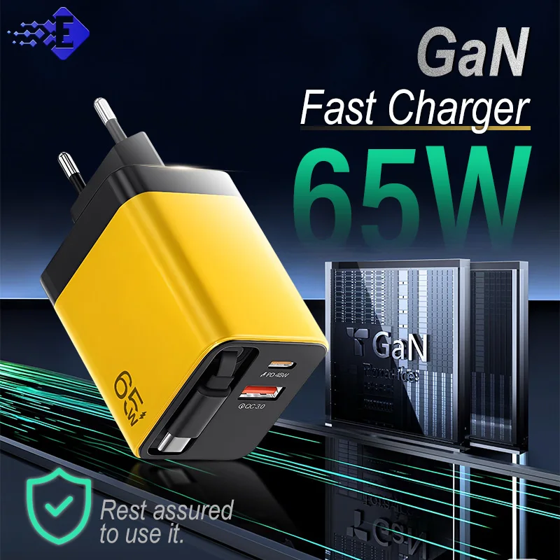 

Зарядная головка Xiaomi MIJIA 65 Вт PD USB-C, сверхбыстрая, со встроенным высокопроизводительным кабелем TypeC длиной 80 см, подходит для iPhone Samsung