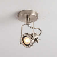 Vintage Bauhaus Track Spotlight Industrial Retro Living Room Flexible Metal Ceiling Light Adjustable Angle cloth stores Lamps