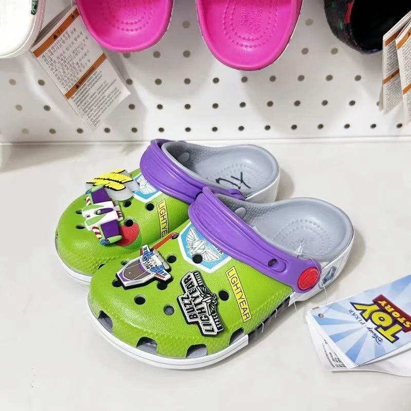 Disney cartoon anime cute Buzz Lightyear children slippers Woody Toy Story kids shoes non slip beach sandals casual garden shoes