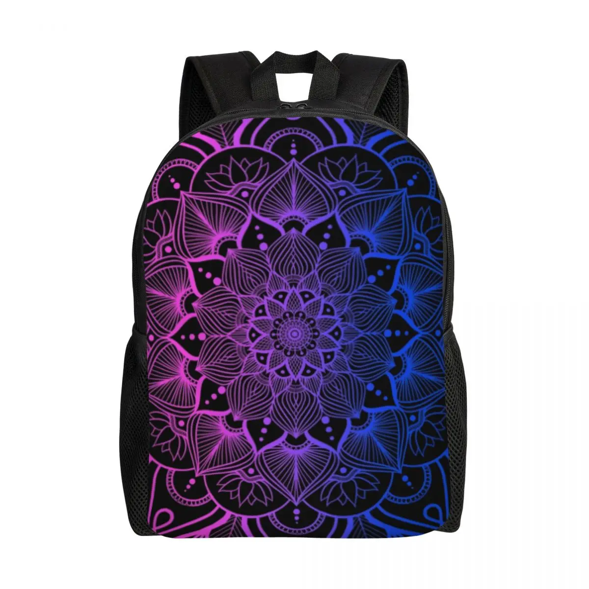 

Mandala Om Buddhism Aum Laptop Backpack Men Women Fashion Bookbag for College School Students Zen Yoga Meditation Beautiful Bag