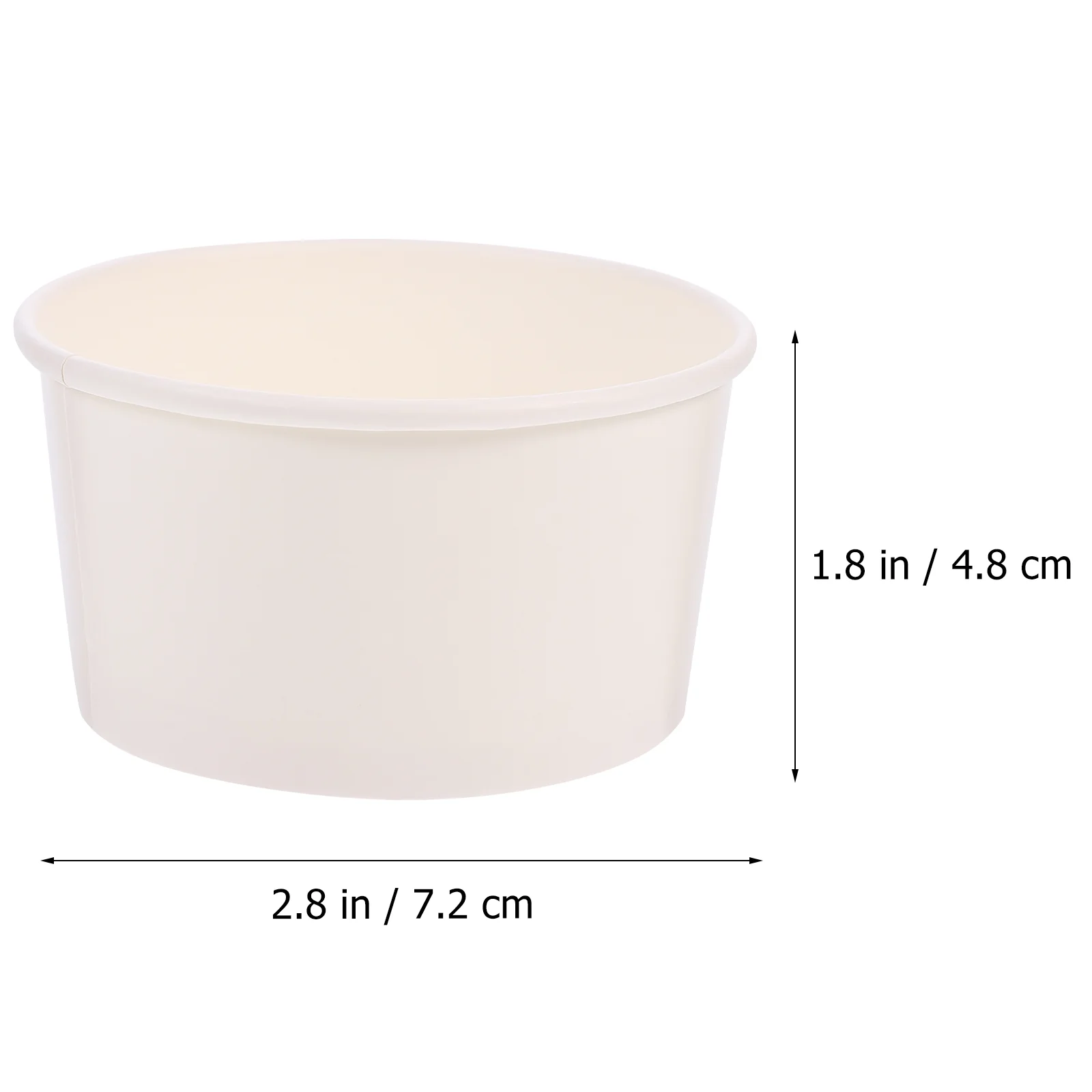 100 Pcs Yogurt Bowls Ice Cream Cups Containers for Food Dessert Small Paper Perfect