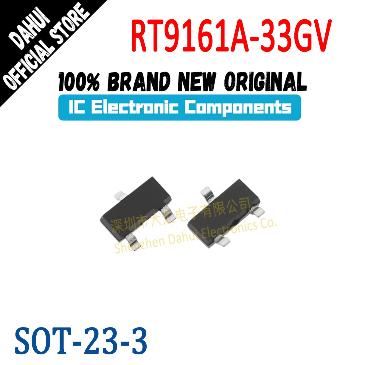 RT9161A-33GV Screen Printing C6=LOD SOT-23 Linear Regulator Chip IC