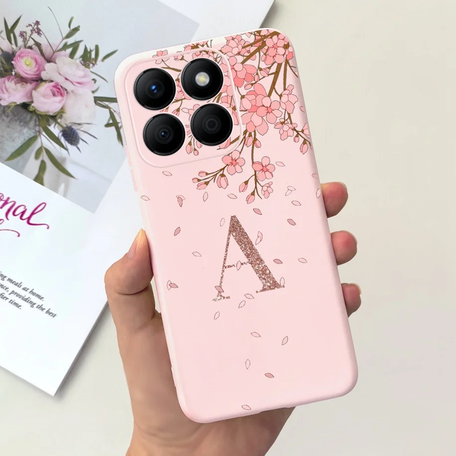 For Honor X8b 4G Case Cute Crown Flower Letters Shockproof Silicone Capa Soft Funda For Honor X8b Protector X 8B HonorX8B Bumper