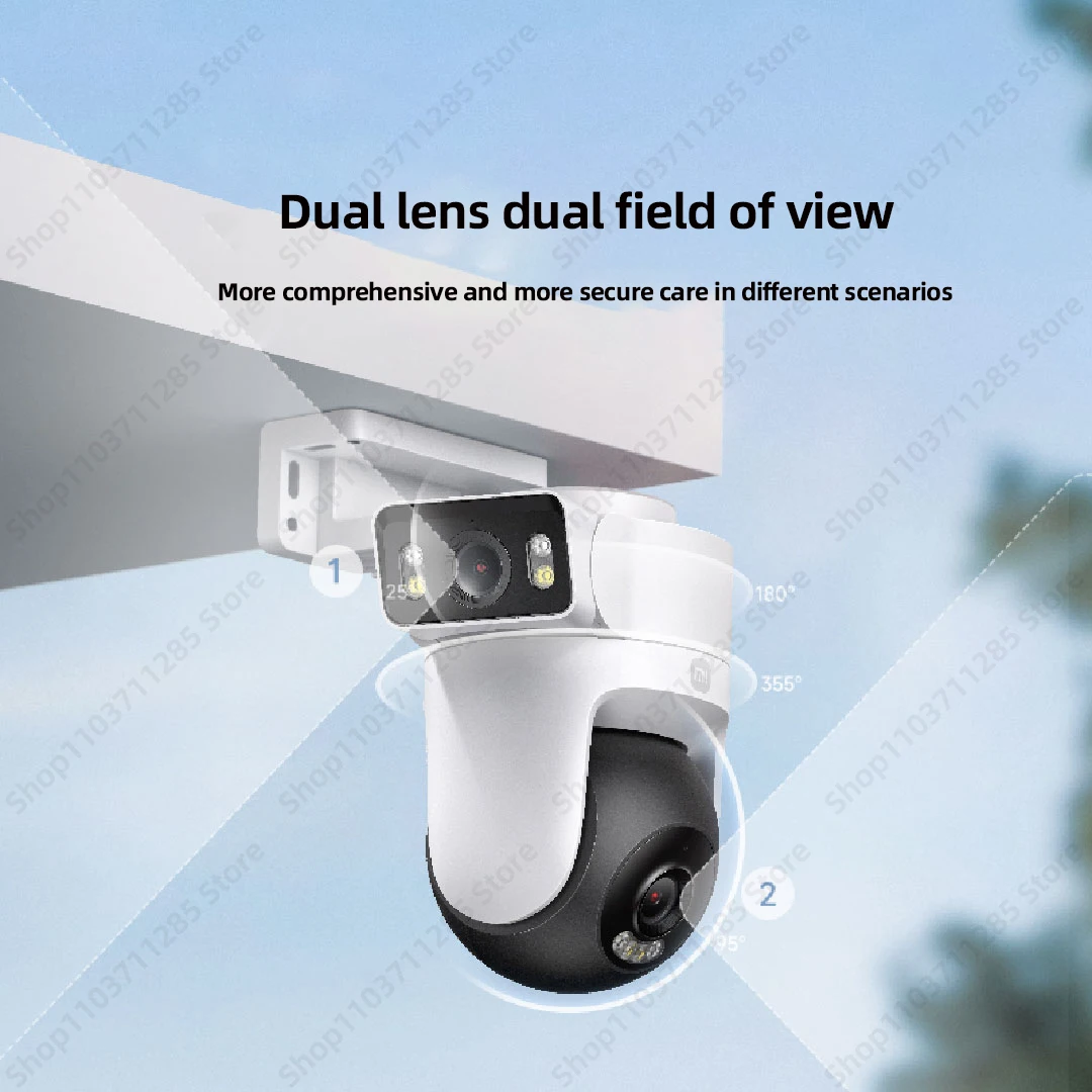 Original Xiaomi Outdoor CW500 Dual Camera Version IP66 Security Protection CCTV AI Detection Full-Color Night Vision Smart Home