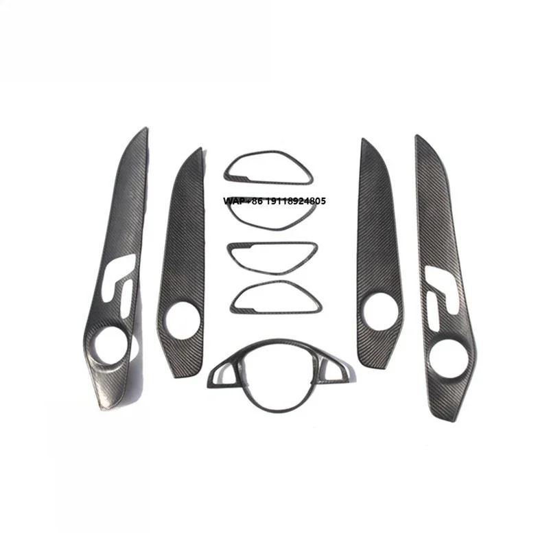 

Trade Assurance Dry Carbon Fiber Interior Trim Fit for 2015-2018 MB W205 C63 Interior Accessories Kit 9Pcs