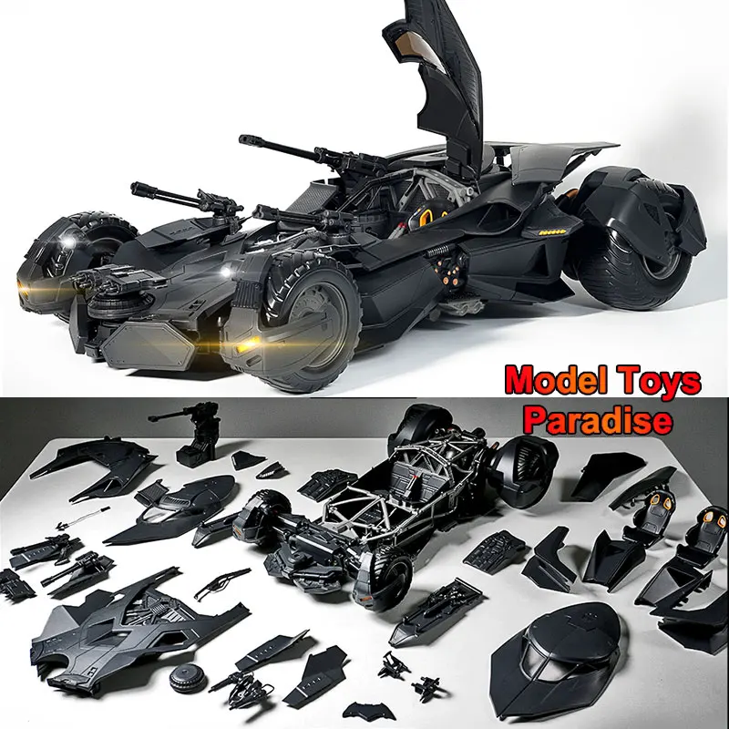 

(No Figure) LPZZ 1/12 Scale Assemble Batmobile Model Chariot Accessories Fit 6Inch Bat Soldier Action Figure