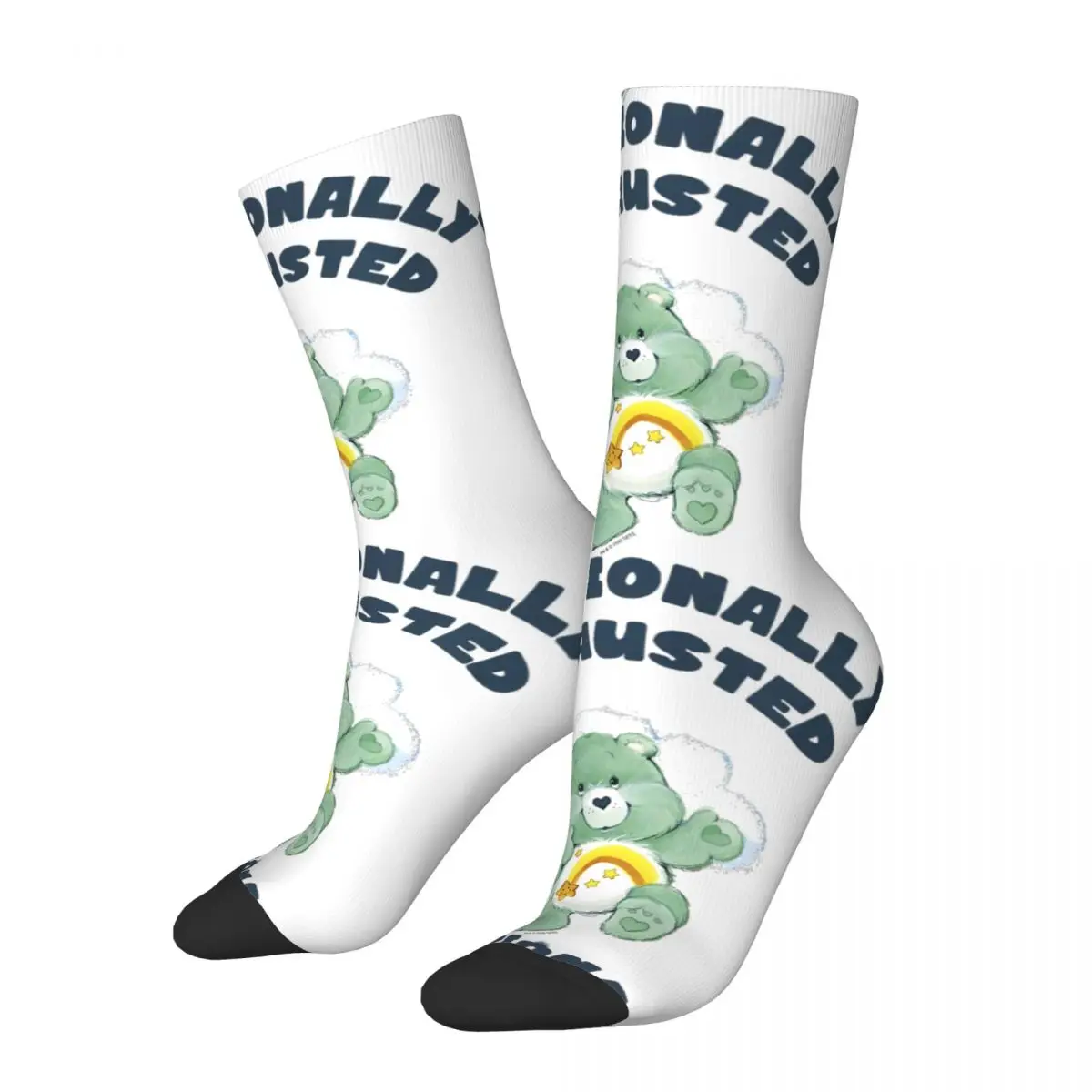 

Winter Warm Cool Women Men Care Bears Wish Bear Emotionally Exhausted Cloudy Socks Breathable Middle Tube Socks