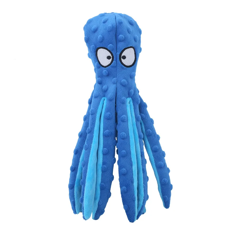 Octopus Soft Stuffed Plush Dog Toys Outdoor Play Interactive Squeaky Dogs Toy Sounder Sounding Paper Chew Tooth toy