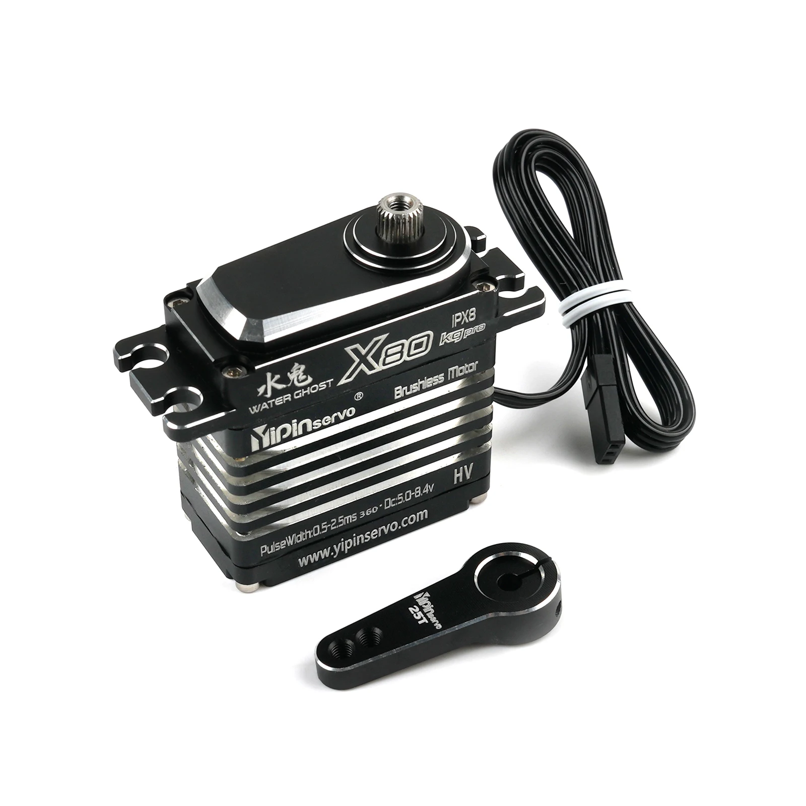 Motore brushless servo digitale completamente in metallo da 80 kg/70 kg/45 kg 180 °   Parti fai da te per servi controllabili in angolo per robot per auto RC 1/8 1/10 1/12