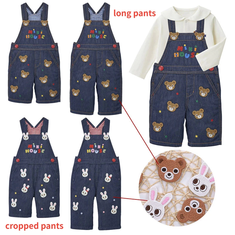 

Boys Casual Pants Girls Overalls Cartoon Bear Rabbit Denim Strap Pant Capris Jeans Kids Kids Clothes Pantalones Roupa Infantil