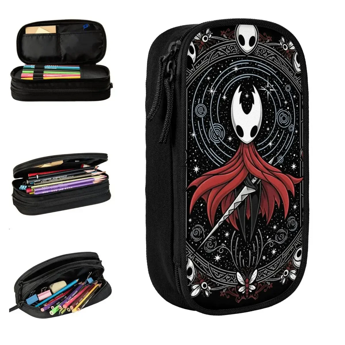 Hollow Knight Silksong The Huntress Pencil Case Classic Pen Bags Girl Boy Large Storage Office Gift Pencilcases