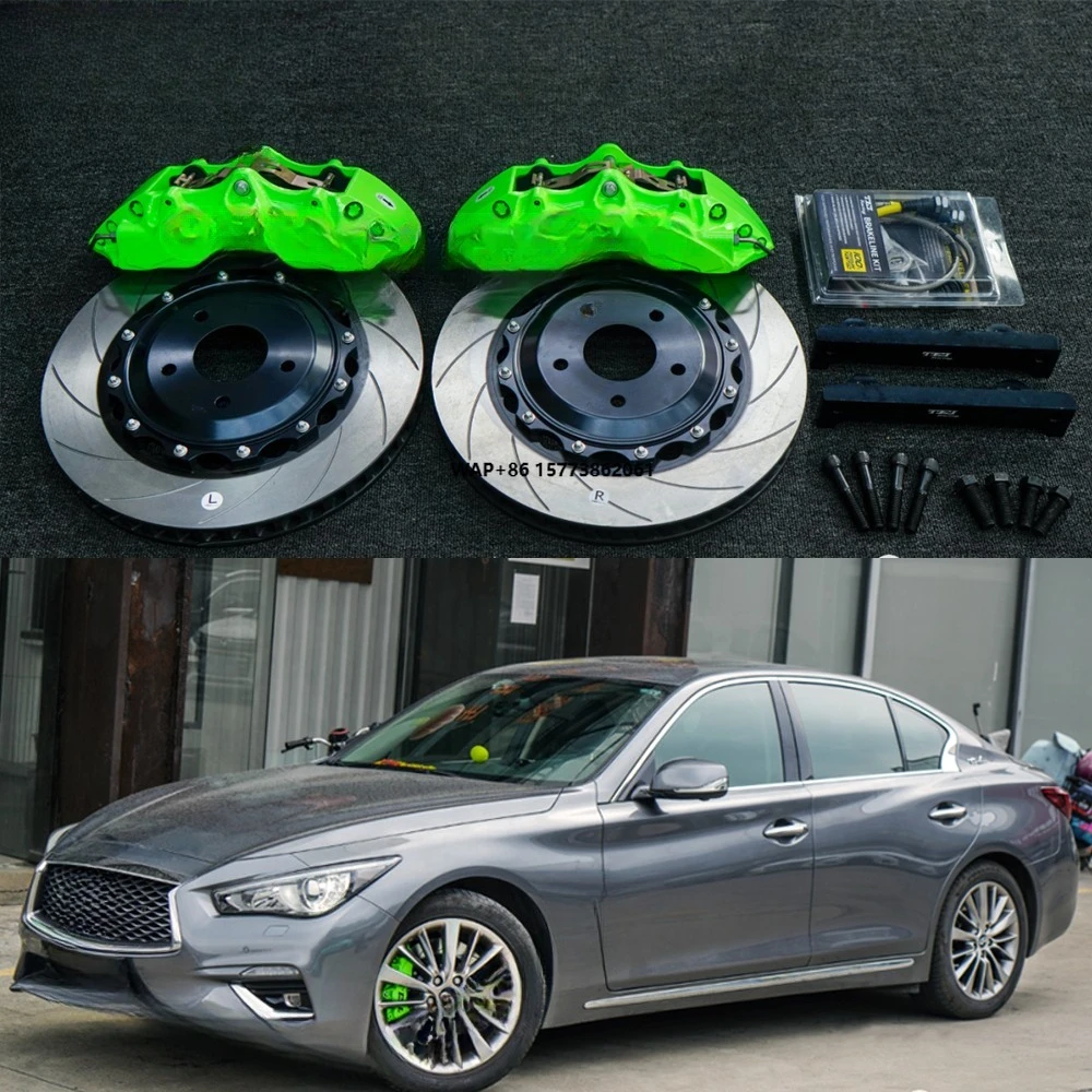 

Racing P60NS Front Big Brake Kit 6 Piston Caliper with 355*32mm Rotor BBK Brake System for Q50L 18 Inch Car Rim