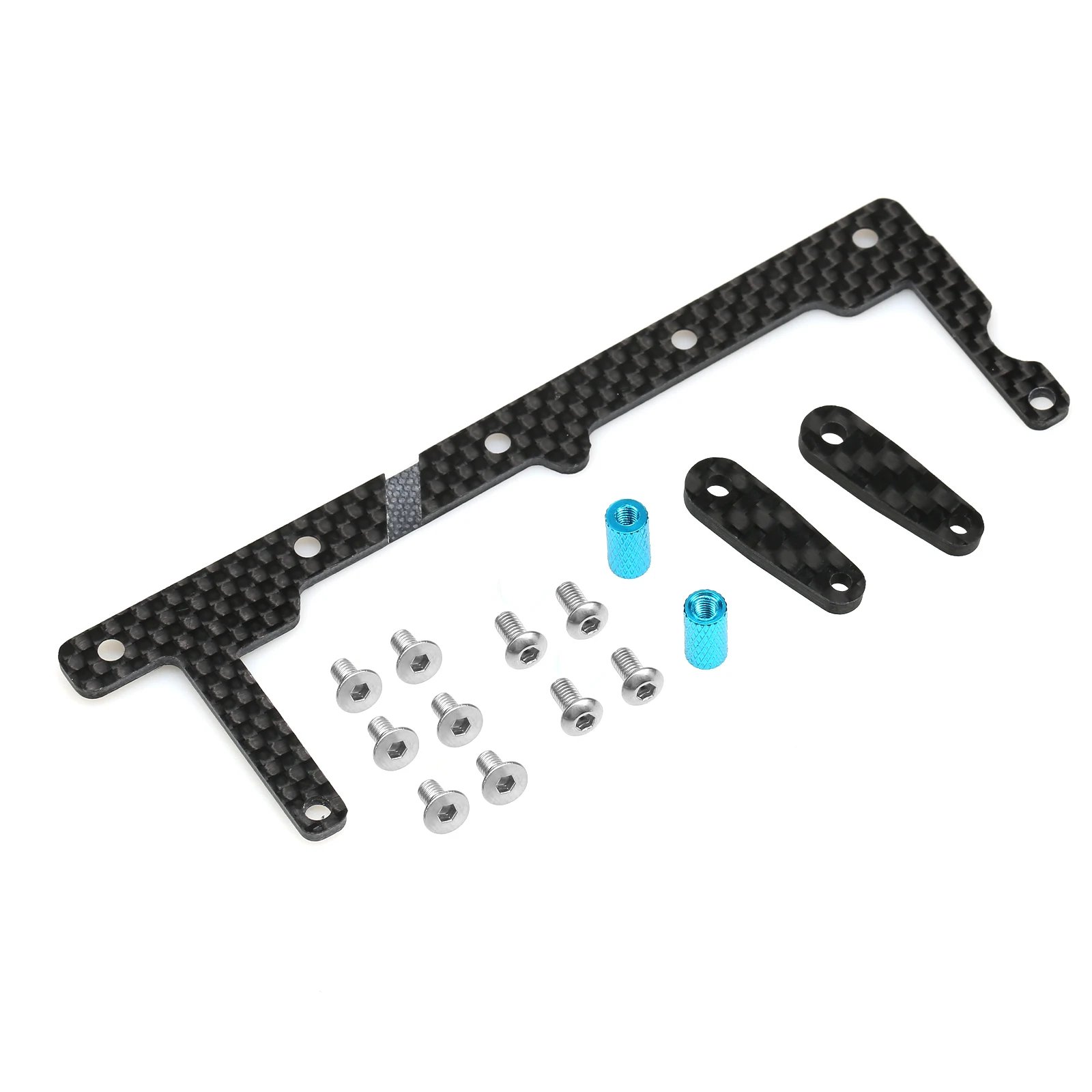 TAMIYA TT02 Carbon Fiber Front Battery Holder Short Battery Prepose Bracket Mount for 1/10 RC Car Tamiya TT-02