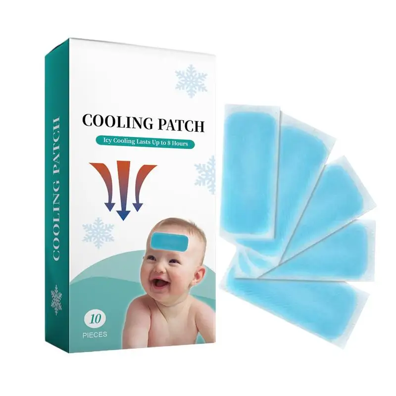 

Fever Cooling Pads For Kids Hot Weather Cooling Gel Patches 10 Sheets Natural Soft Gel Sheets For Kids Discomfort And Headache