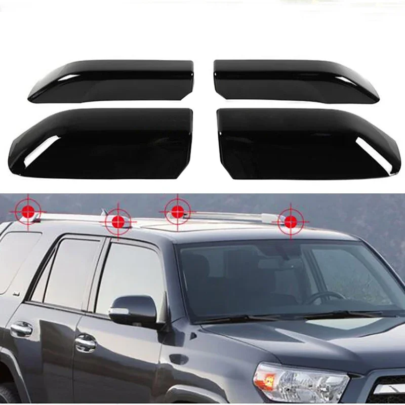 

4pcs Roof Luggage rack guard black color plasitc Cover For Toyota 4Runner N280 4-Door 2010-2014 2015 2016 2017 2018 2019 2020