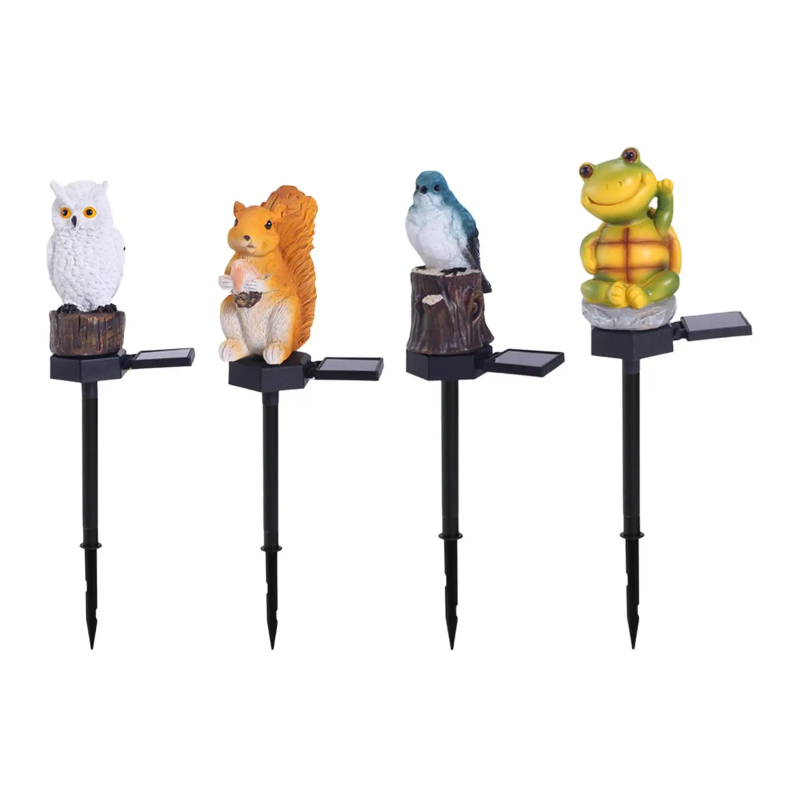 LED Light up Lawn Ornament Animal Statue Decors Solar Lights Garden Stake