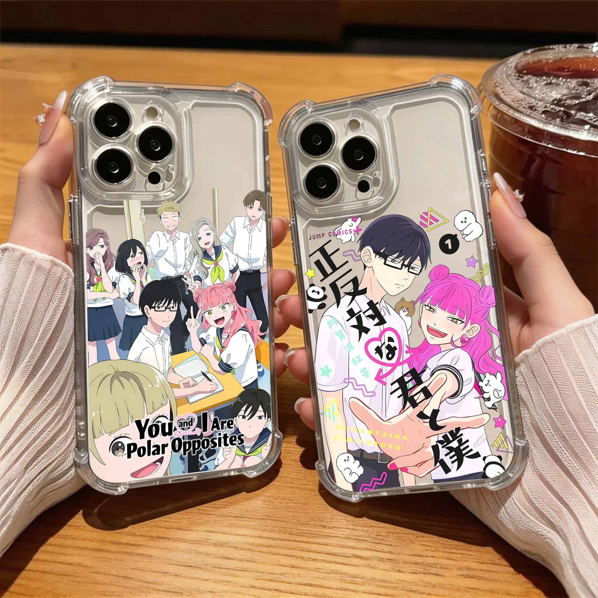 Phone Case For Samsung Galaxy S26 S25 S24 S23 S22 S21 S20 Edge FE Ultra Plus Anti Fall HOT Anime You and I Are Polar Opposites