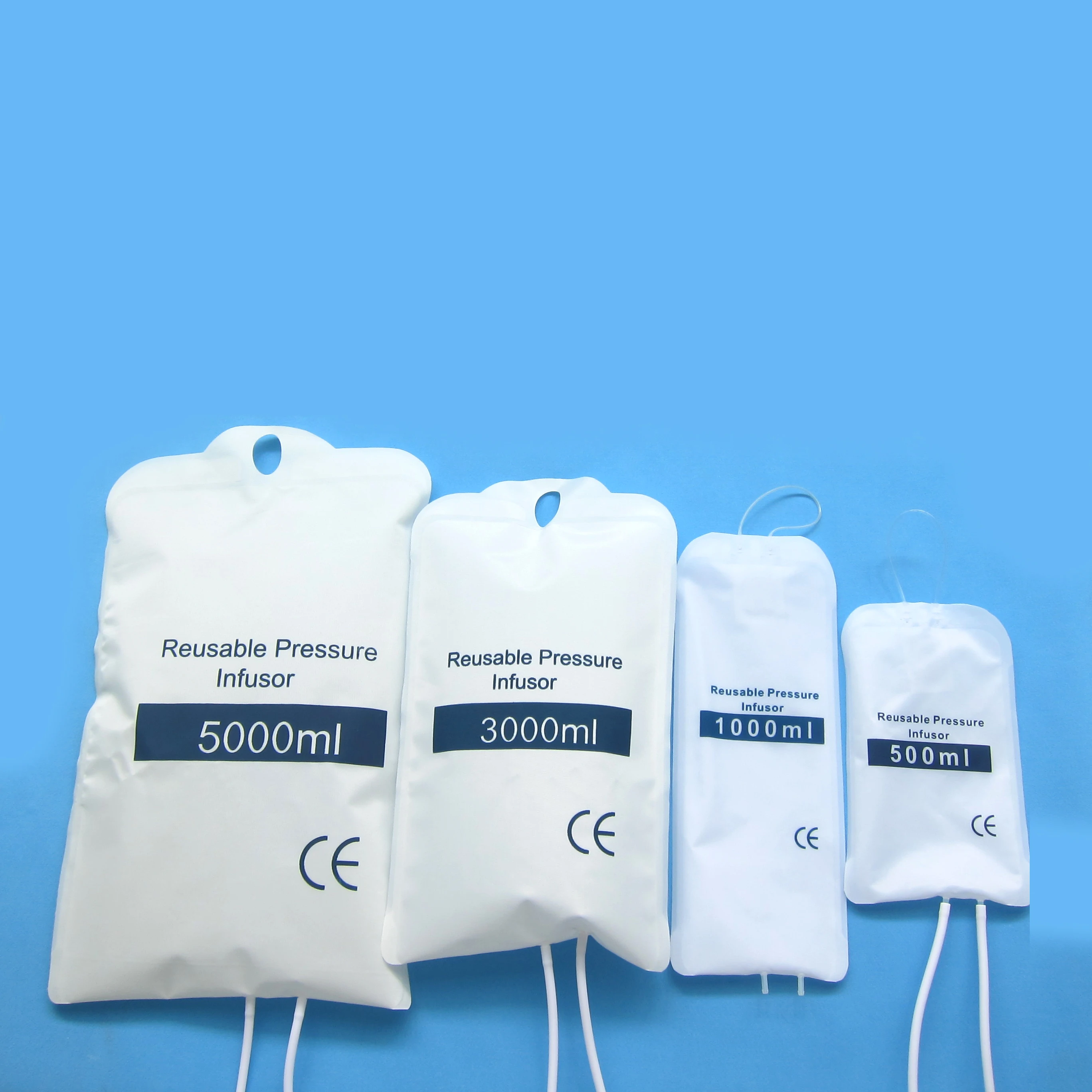 Pressure Infusion Bag, 500/1000/3000/5000ml, with Gauge 0 - 300mmHg