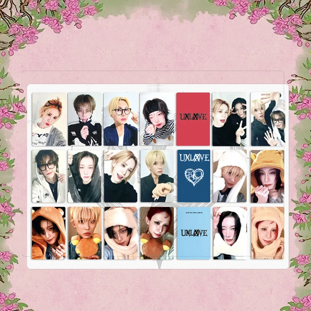 Альбом KPOP XLOV UXLXVE глянцевая фотокарта Высокое качество INS Стиль Двусторонняя печать LOMO Card Wumuti Hyun Haru Rui Подарки для фанатов