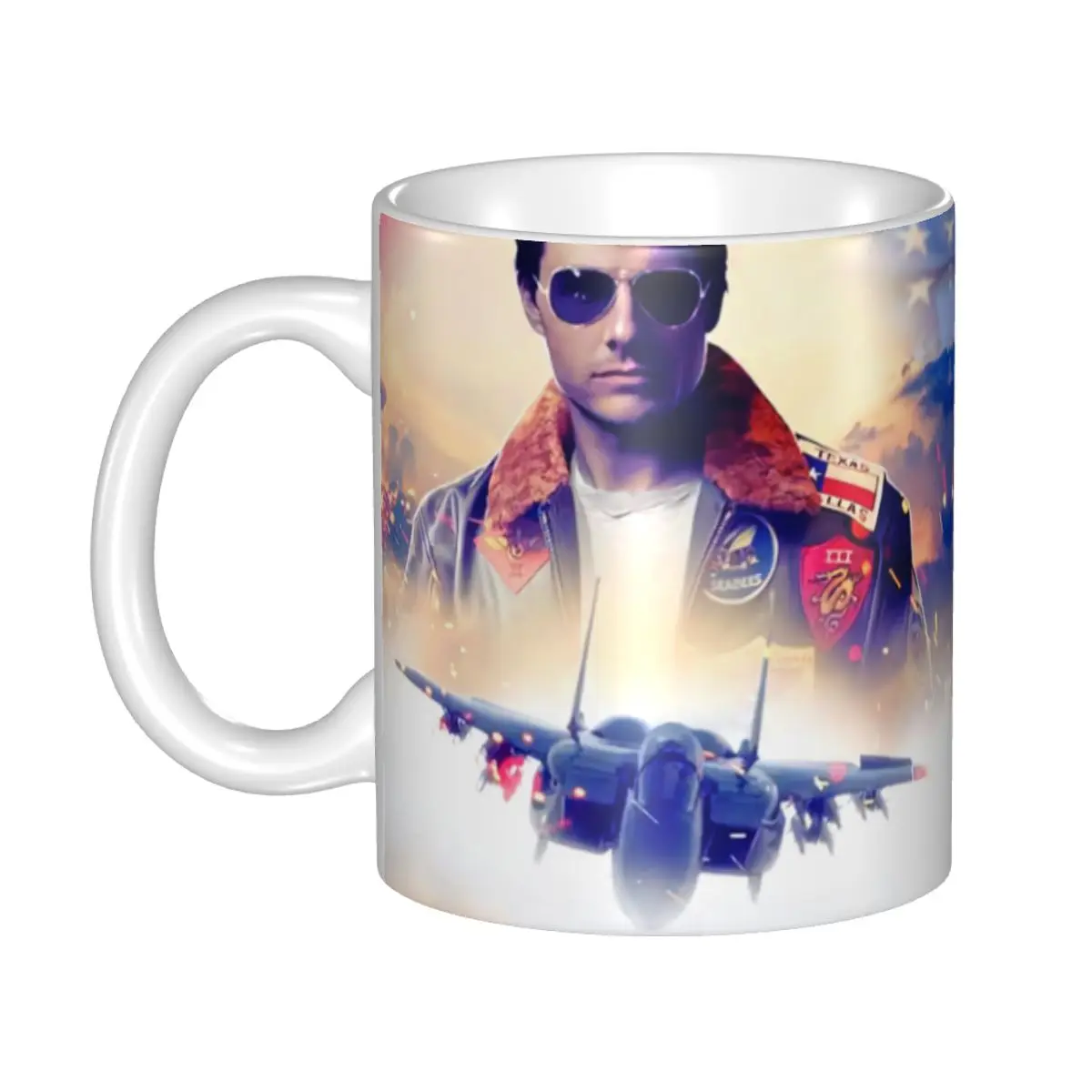 Tom Cruise Movie Top Gun Maverick Mugs Customized Coffee Ceramic Mug Creative Present Outdoor Work Camping Cups