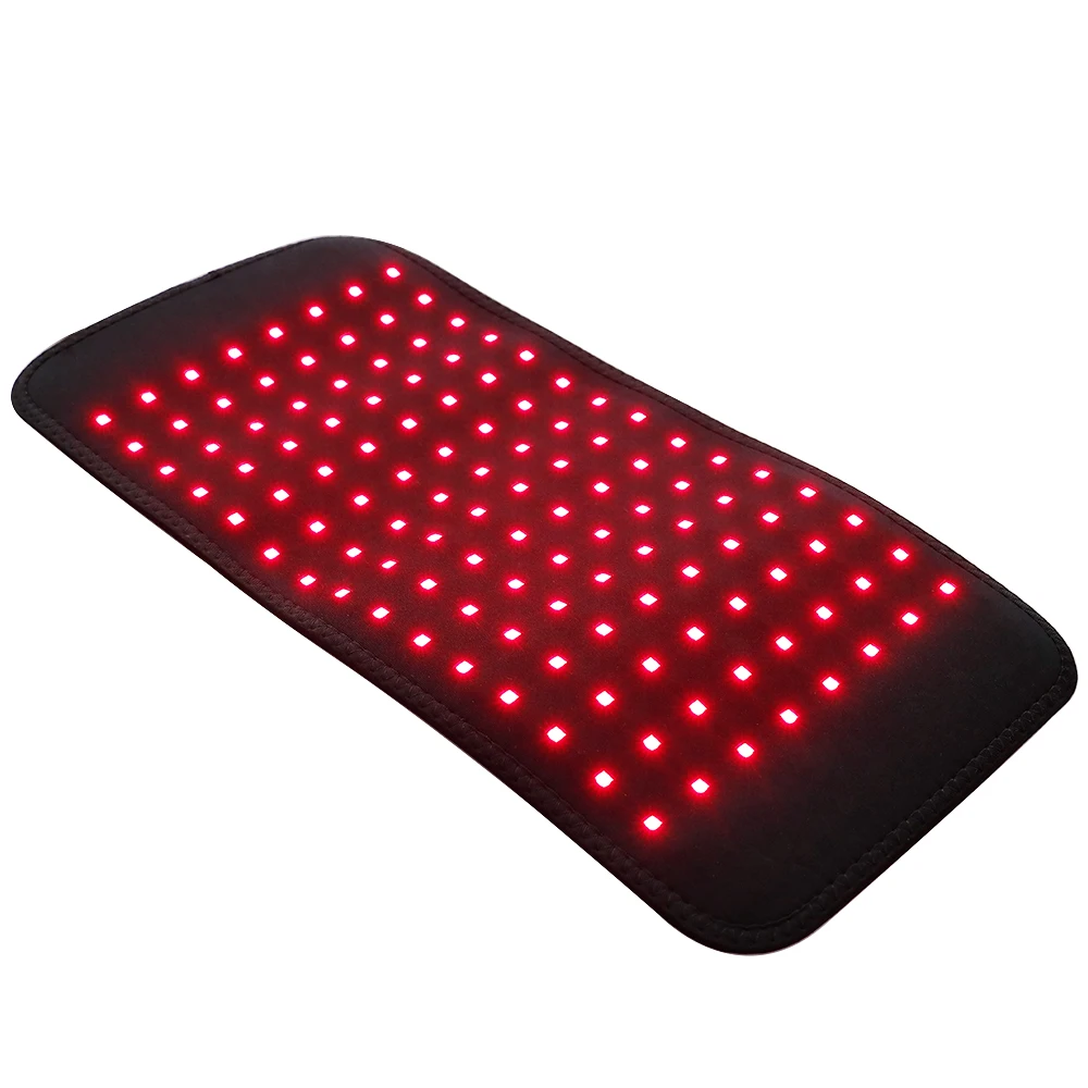 新型120led赤色光療法加熱パッド-腰背中肩筋肉リラックス-660nm-850nm赤外線ライト-ボディデバイスクッション