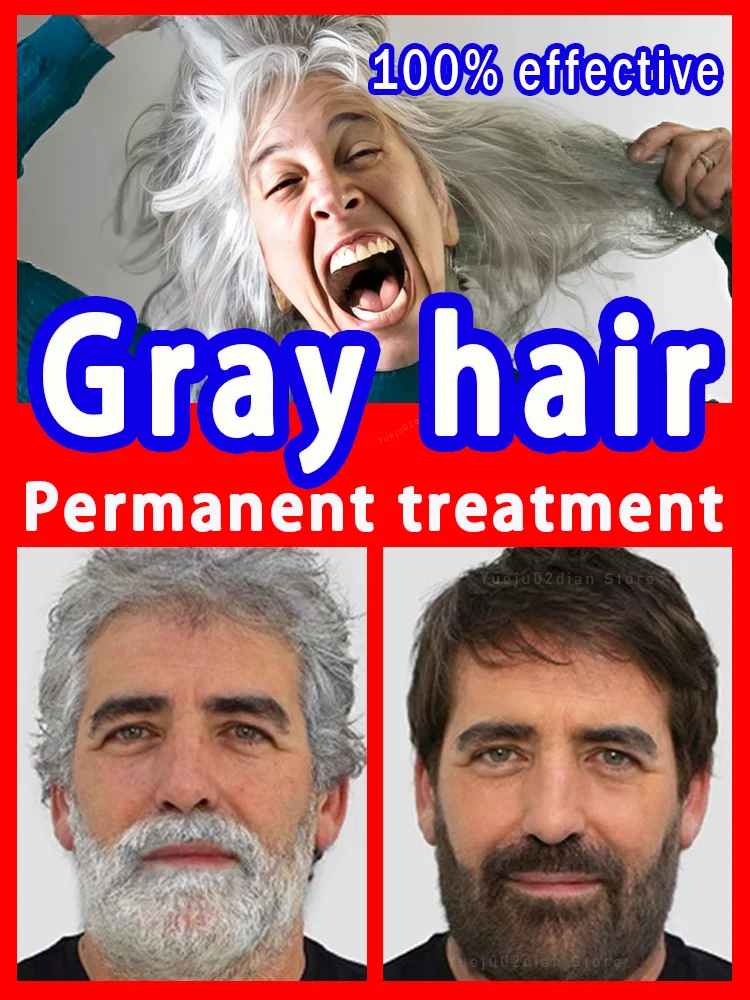 

Gray Hair Essence Care Serum White To Black