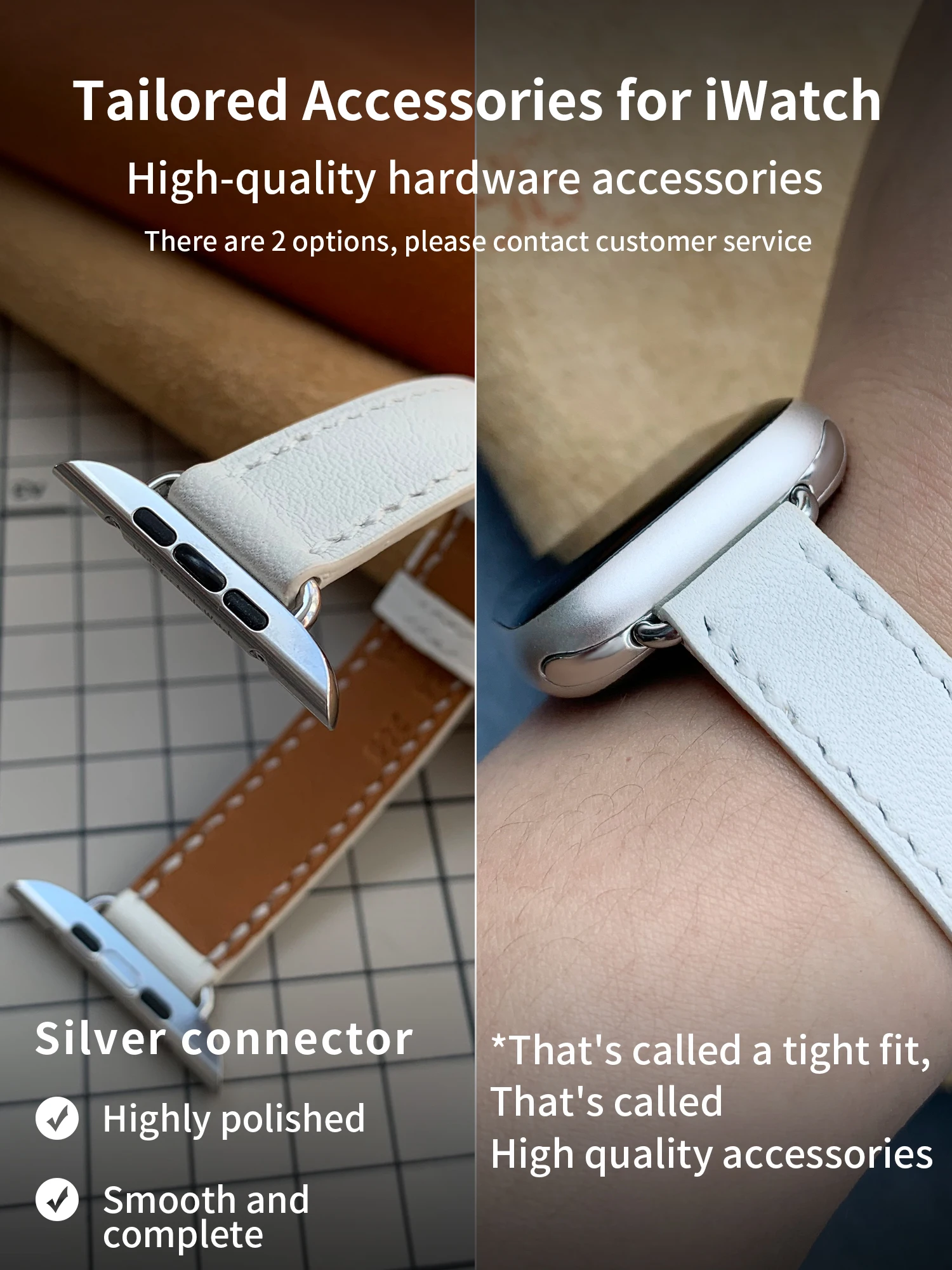 Kebitt Women High Quality Genuine Cow Leather Band For Apple Watch Ultra Series 10 9 8 7 6 Strap Iwatch Bracelet 41MM 42mm 46mm