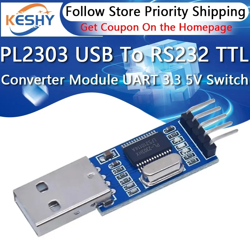 PL2303 USB To RS232 TTL Converter Adapter Module/USB TTL converter UART module CH340G CH340 Module 3.3V 5V Switch