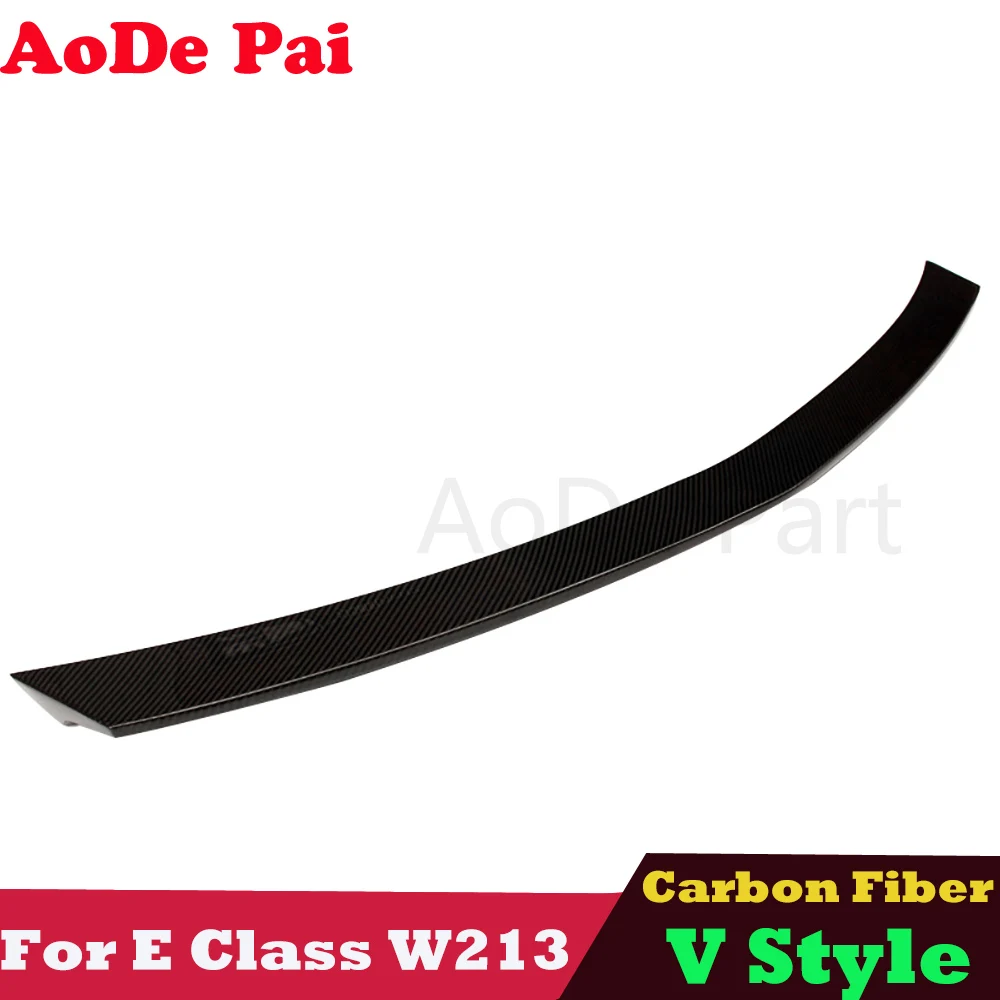 Carbon Fiber Rear Trunk Wing Spoiler for Mercedes E Class W213 Veath Style 2017-2023 E300 E350 E400