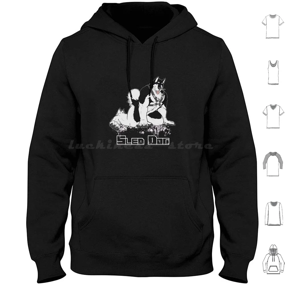 Sled Dog ( Harness ) Hoodies Long Sleeve Work Strong Husky Tough Malamute Sled Dog