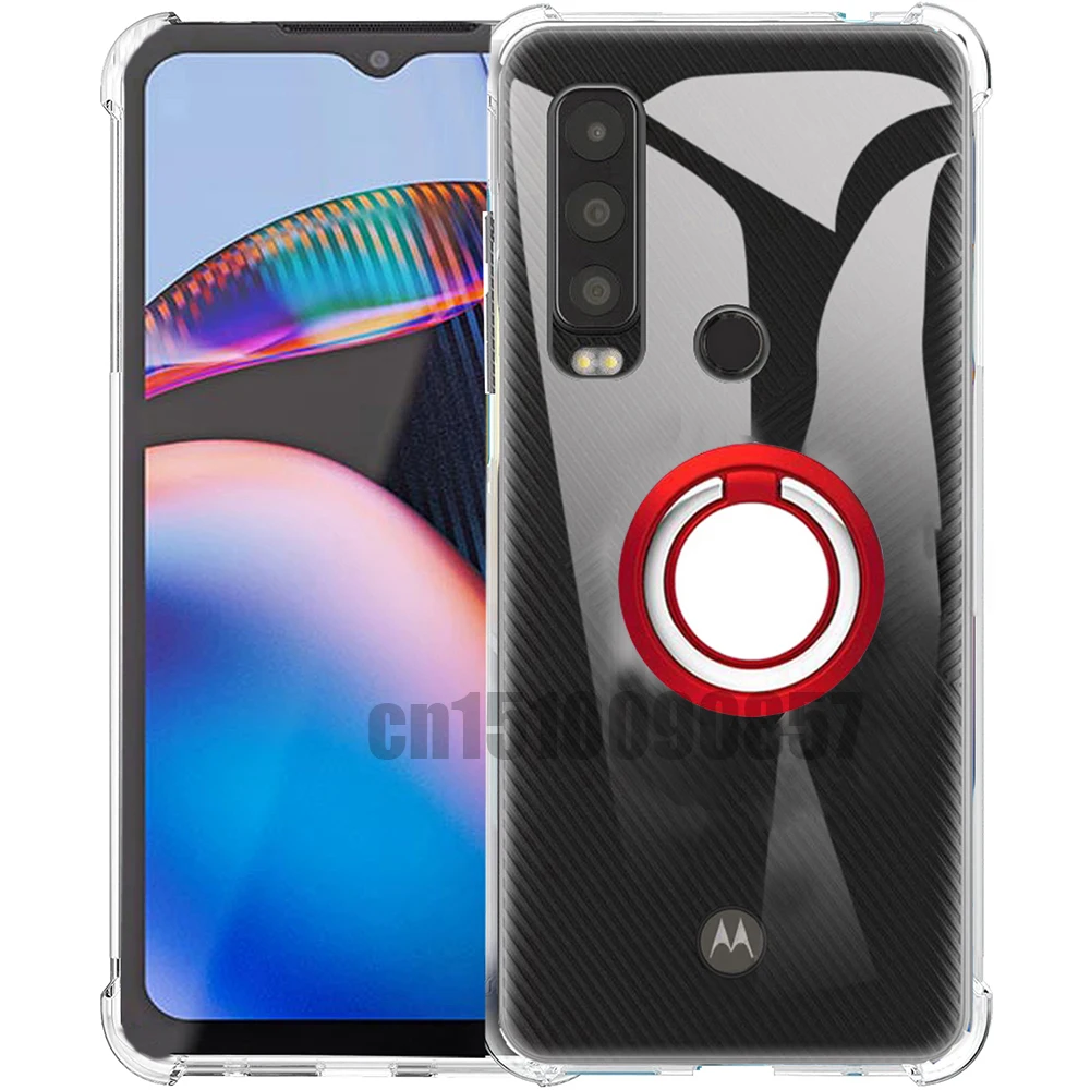 Ring Holder Case for CAT S75 5G Reinforced Corner Soft TPU Clear Shockproof Cover For Motorola Moto Defy 2 Couqe Funda