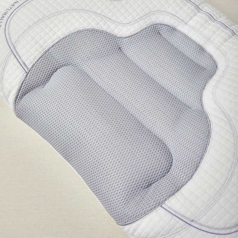 Adjustable Height Inflatable Neck Cushion Pillow, Breathable Neck Support Pad for Adult Sleeping