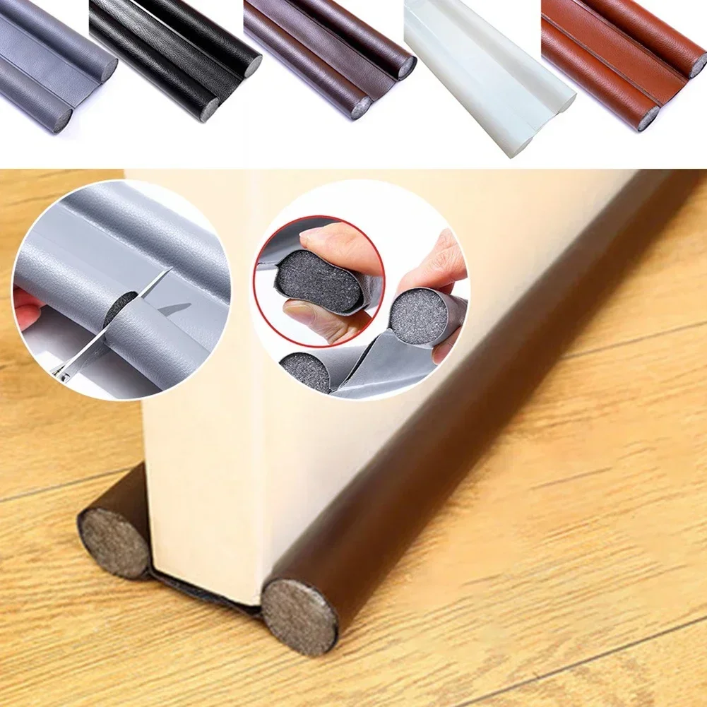 Door Bottom Seal Strip, Waterproof Seal Strip, Easy and Quick Installation, Keeps Out Cold and Draughts, Dark Brown