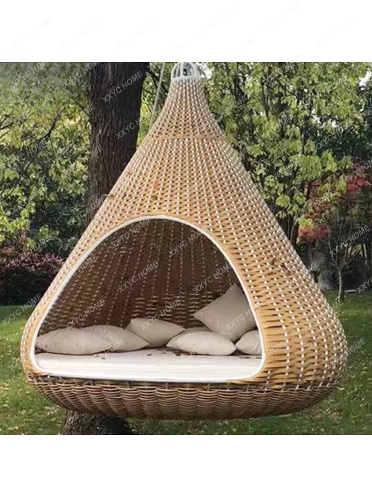 Outdoor Lying Hammock Outdoor B & B Hotel Garden Tourist Resort Hanging Hanging Hanging Chair Bedroom Hammock