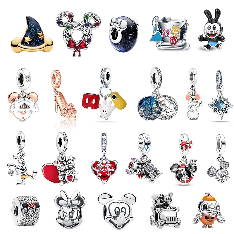 925 Silver Popular Snowman And Mouse Couple Pendant, Perfect For Diy Necklaces Bracelets, Great Gift Women At Parties