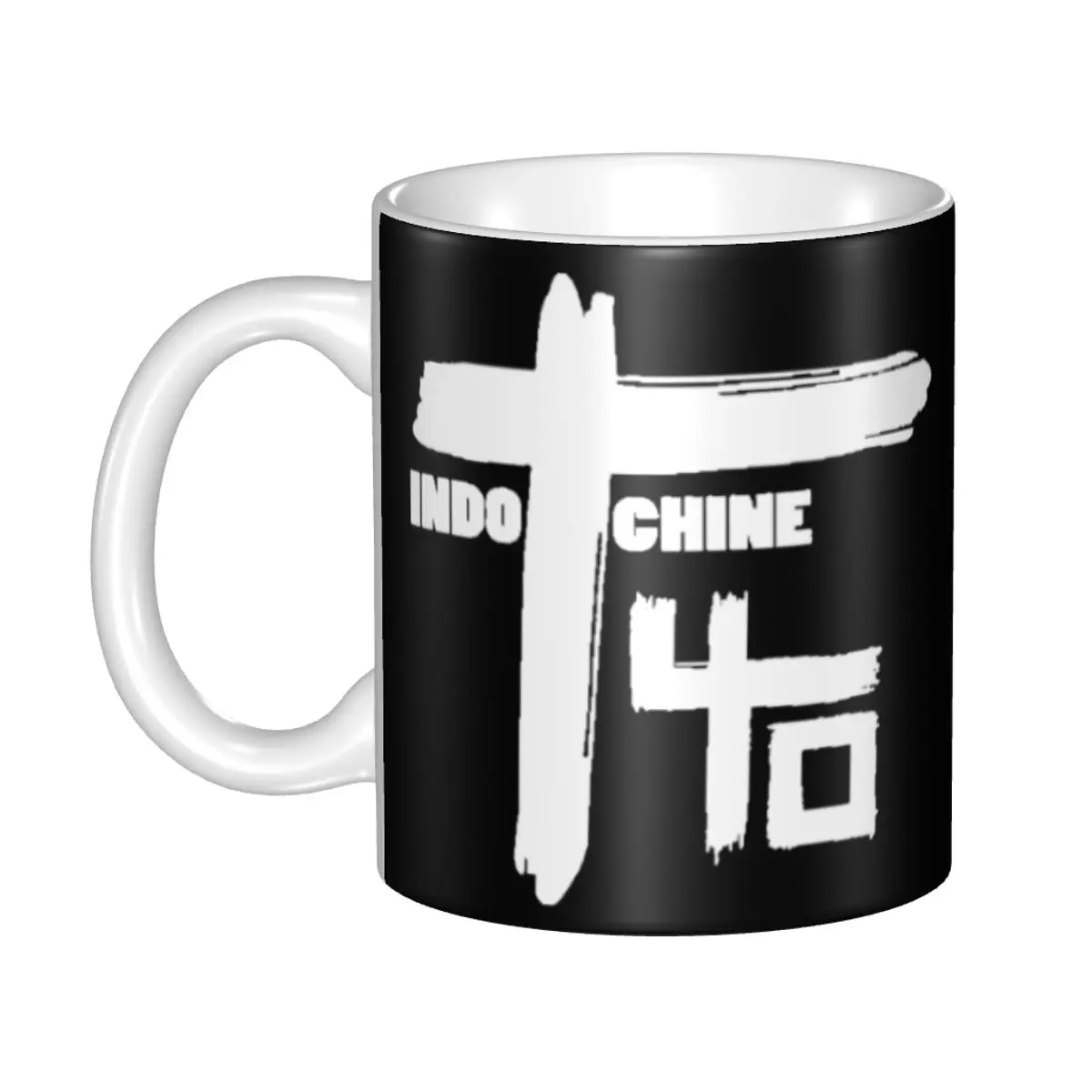 

Indochine Coffee Mug DIY Custom Pop Rock And New Wave Ceramic Tea Milk Mug Cup Outdoor Work Camping Outdoor Work Camping