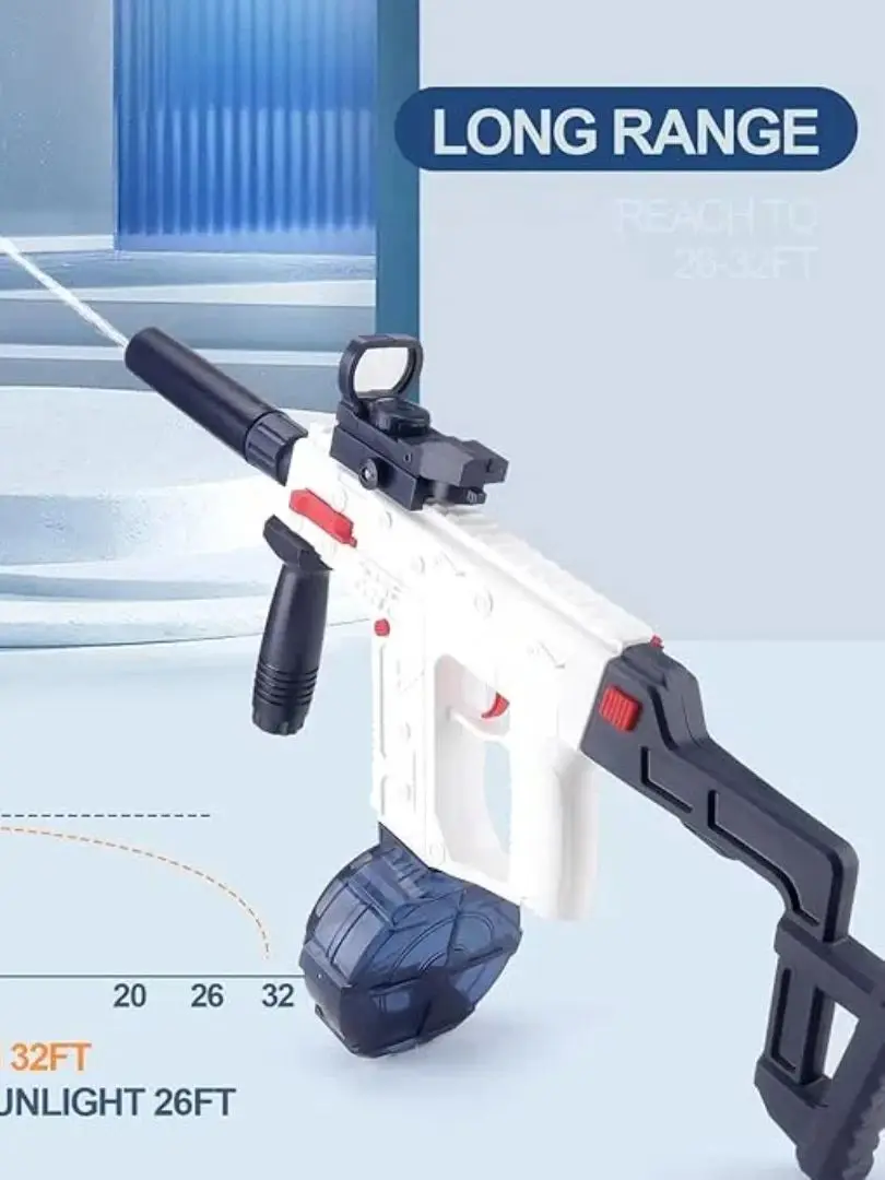 Elektryczny pistolet na wodę dla dzieci i dorosłych, automatyczny, zabawki na plażę, basen, imprezy, prezent dla chłopców w wieku 9, 10, 11, 12 lat