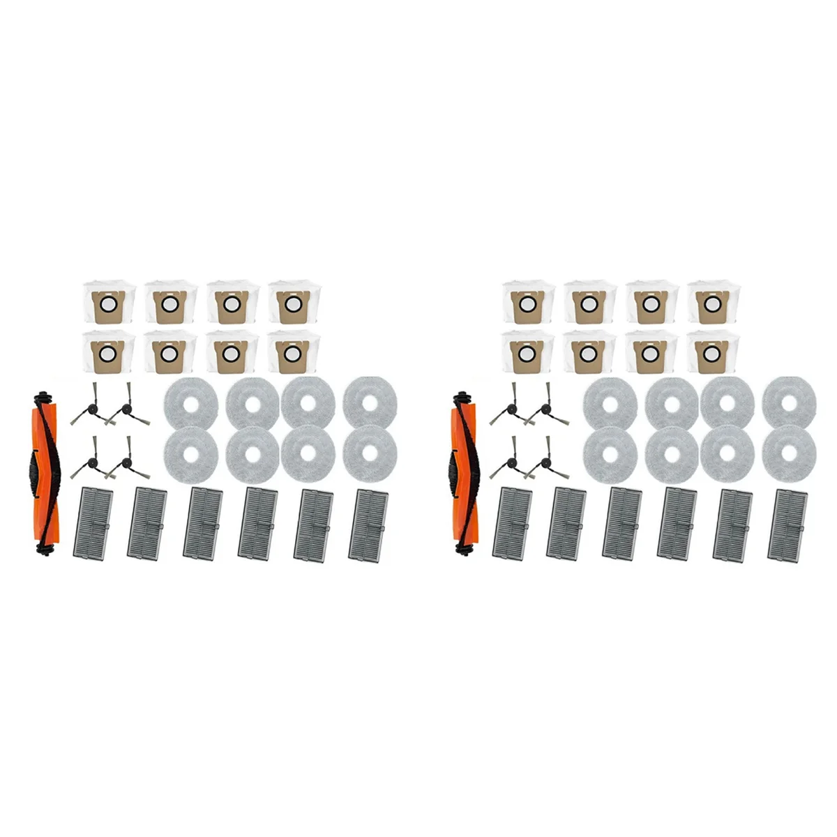 New 2 Set Suitable for Mi Family M40 Cover Robot Accessories Cutting Master Brush Filter Filter Wipe Filter Cleaning