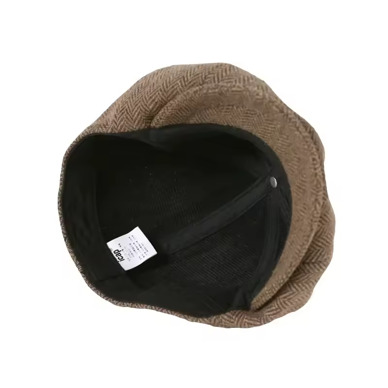 Kids Vintage Beret Cap,  Cute and Stylish Children's Newsboy Ca Retro and Tweed Newsboy Hat for Children - Image 6