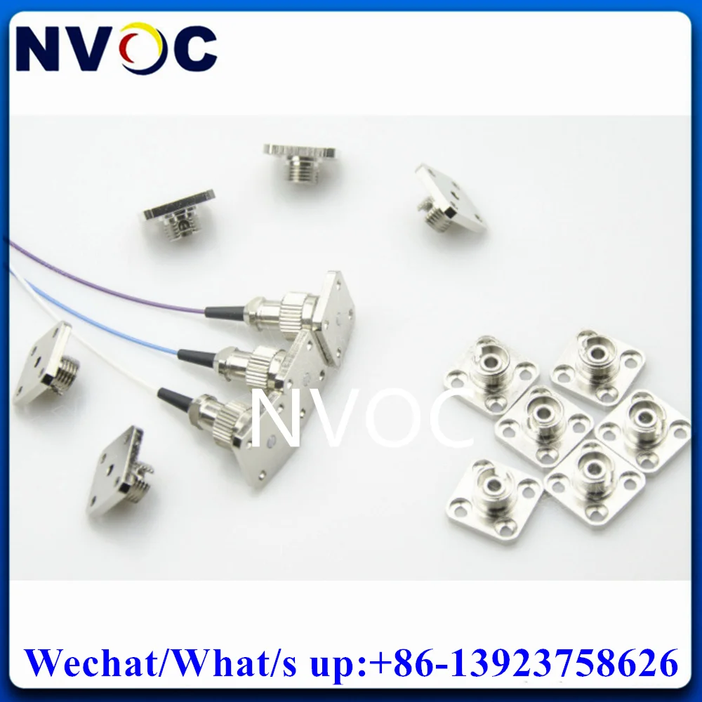 10Pcs FCPC Socket for FC Fiber Optic Connector,Fiber Optical FCUPC Seat Base,FC Coupler Jack,FC Bracket Base