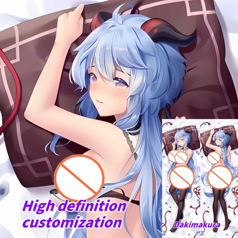 

Dakimakura Anime Pillow Case Genshin Impact Ganyu Double-sided Print Of Life-size Body Pillowcase Gifts