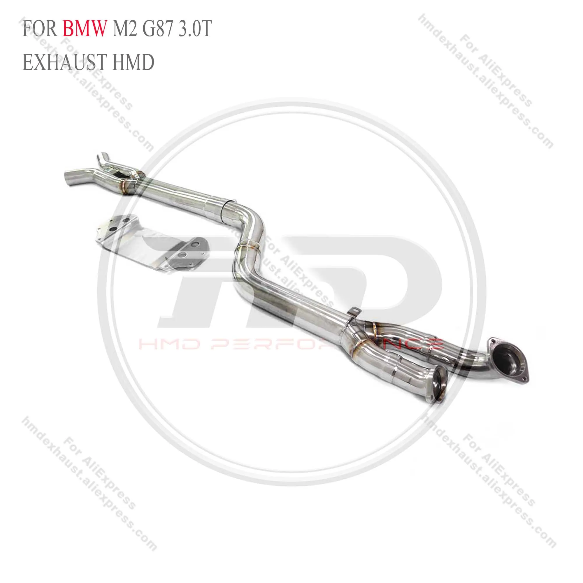 HMD Exhaust System High Flow Performance Middle Pipe for BMW M2 G87 3.0T With baffle