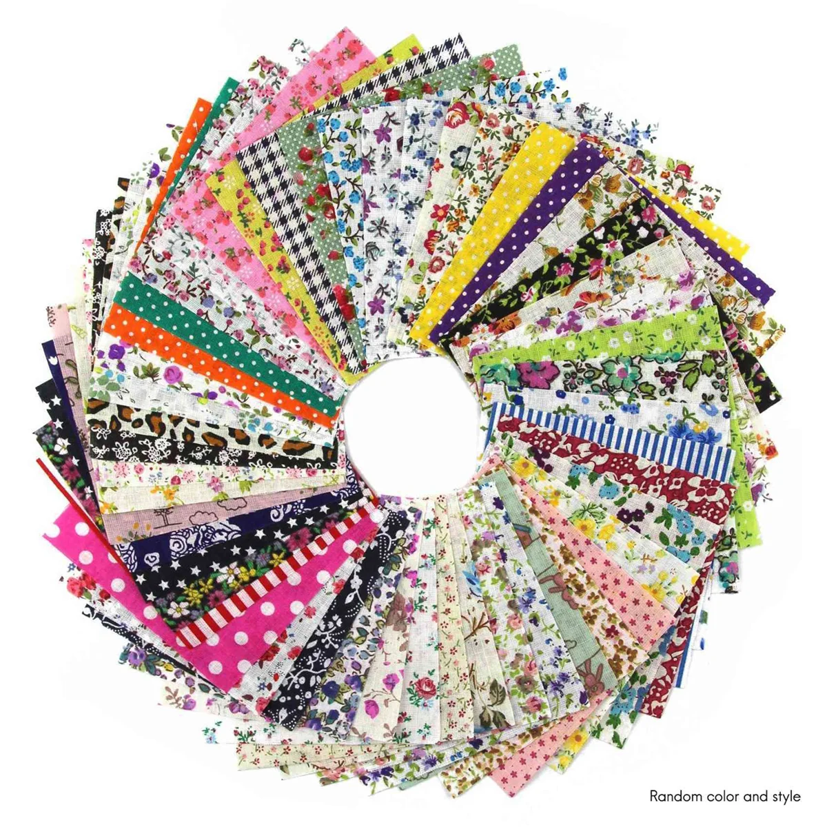 DIY Quilting Patch 300pcs 10cmx10cm Charm Pack Cotton Fabric Patchwork Bundle Fabrics Cloth Sewing